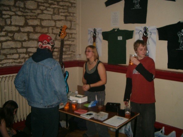 Holly Knowlman on the merch!